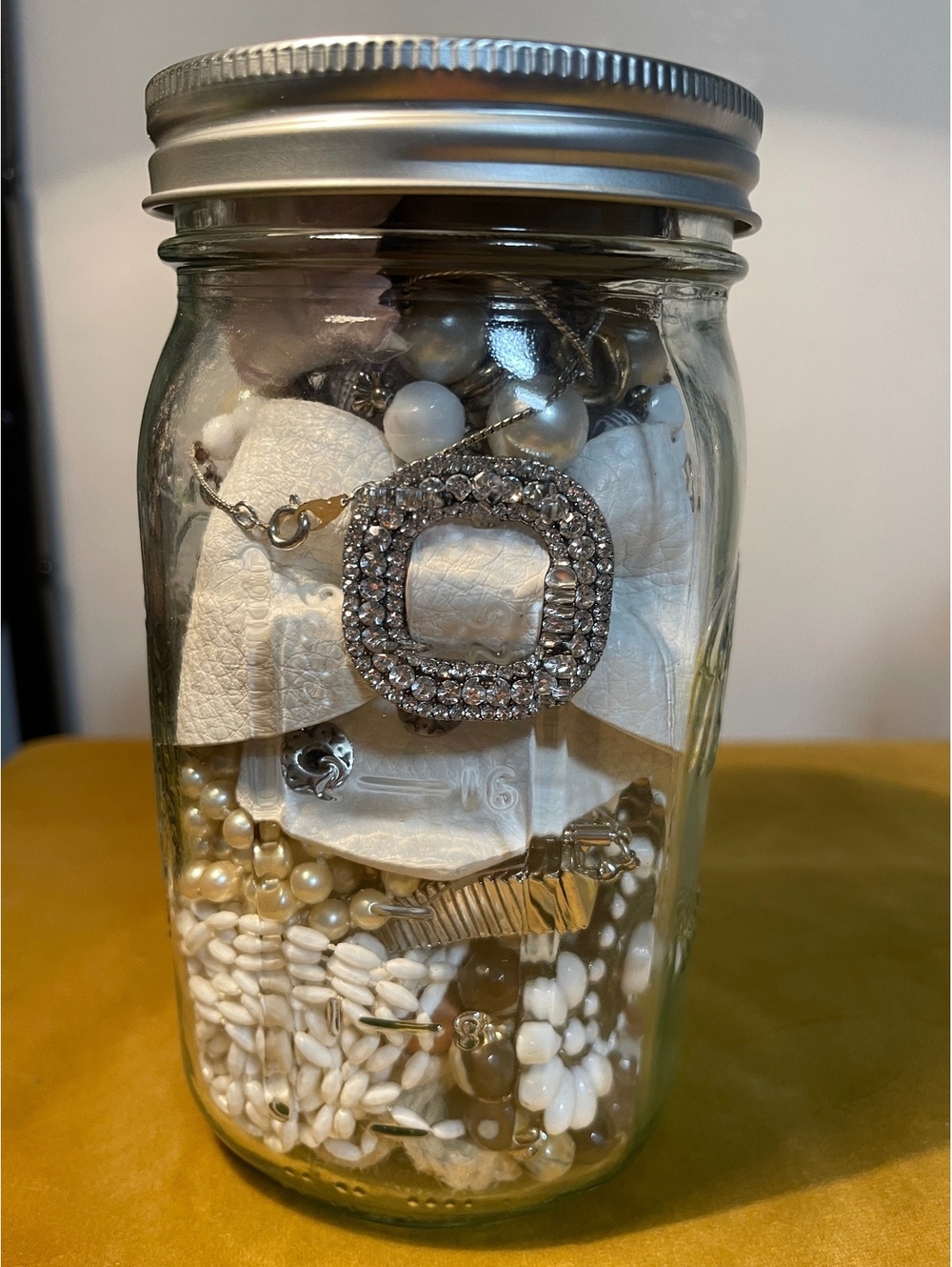 Quart Mason Jar Mystery Jewelry Lot – Wearable Mix